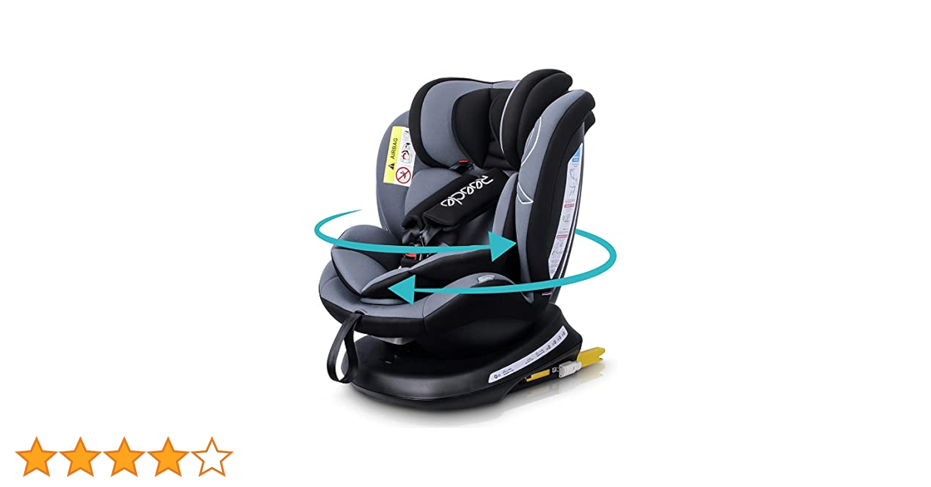 Amazon | Reecle チャイルドシート 360° 回転式 新生児~12歳頃